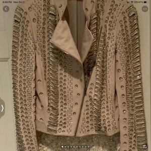 Alice & Olivia Leather Jacket & Skirt